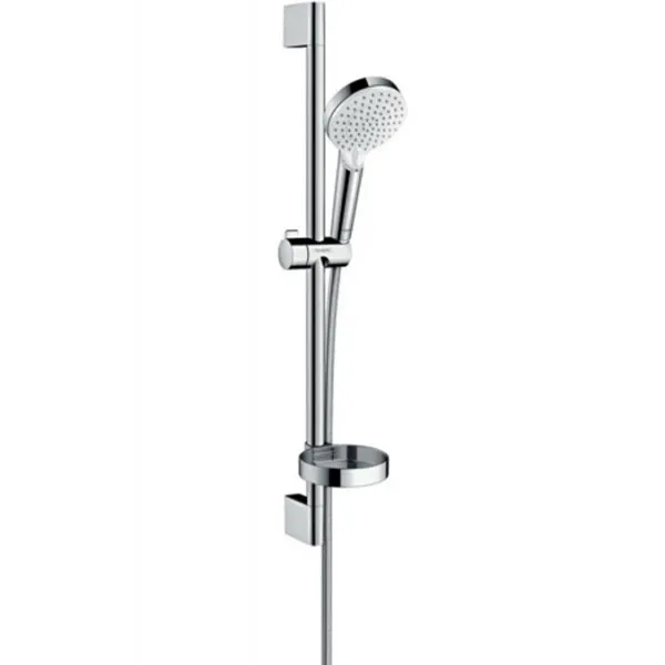 Душевой набор Hansgrohe Crometta Vario 0,65 м, с мыльницей Casetta, белый/хром