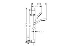 Душовий набір Hansgrohe Croma Select E Vario Фото - 1