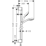 Душовий набір Hansgrohe Croma Select E Multi 26590400 білий/хром Фото - 2