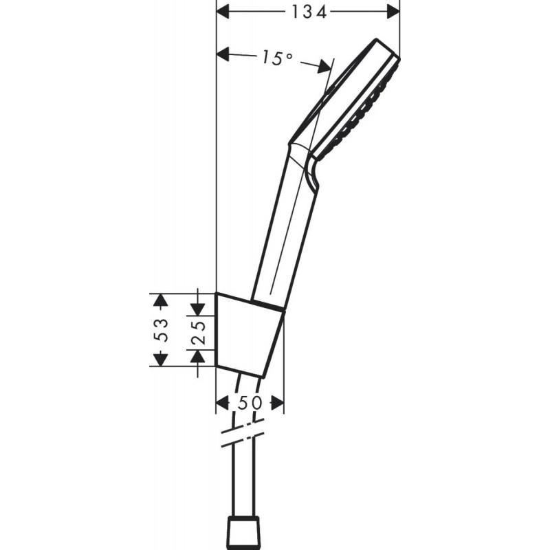 Душовий набір Hansgrohe Crometta 1jet 1,25 м, бiлий/хром Фото - 5