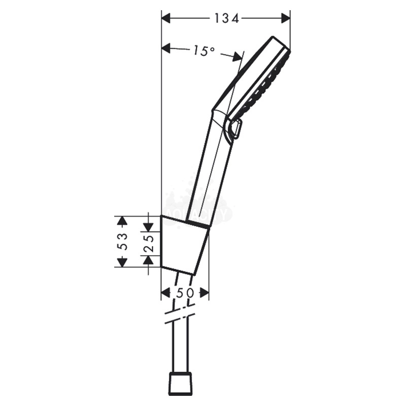 Душовий набір Hansgrohe Crometta Vario 1,60м, версiя EcoSmart, 9 л/хв, бiлий/хром Фото - 1