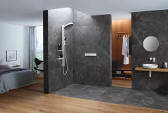 Душова система прихованого монтажу Hansgrohe Rainfinity Showerpipe 360 1jet , бiлий матовий Фото - 1