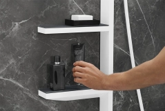 Душова система прихованого монтажу Hansgrohe Rainfinity Showerpipe 360 1jet , бiлий матовий Фото - 3