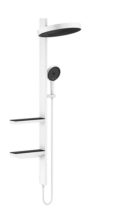 Душова система прихованого монтажу Hansgrohe Rainfinity Showerpipe 360 1jet , бiлий матовий