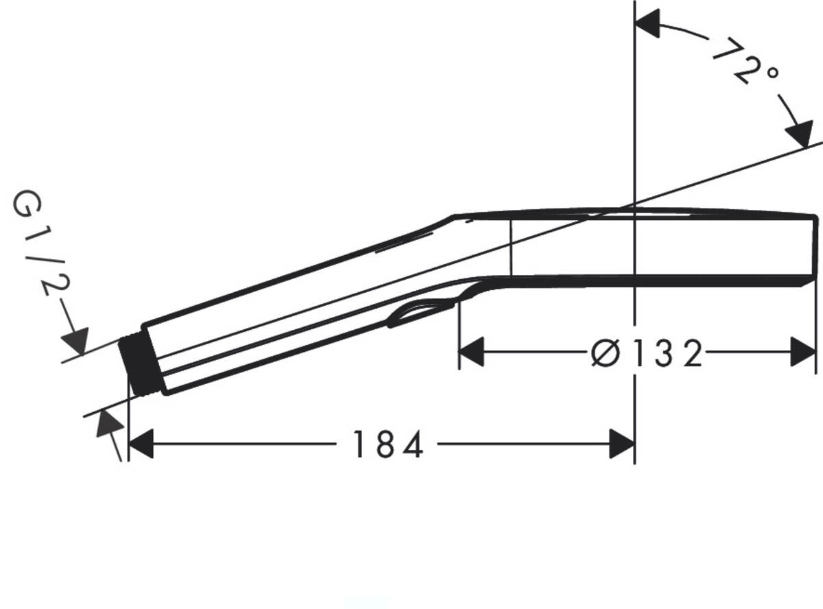 Ручний душ Hansgrohe Rainfinity 3jet, матовий чорний Фото - 2