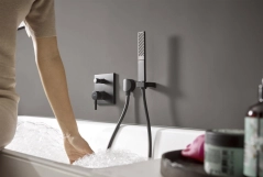 Ручний душ-«паличка» Hansgrohe Rainfinity, чорний матовий Фото - 1
