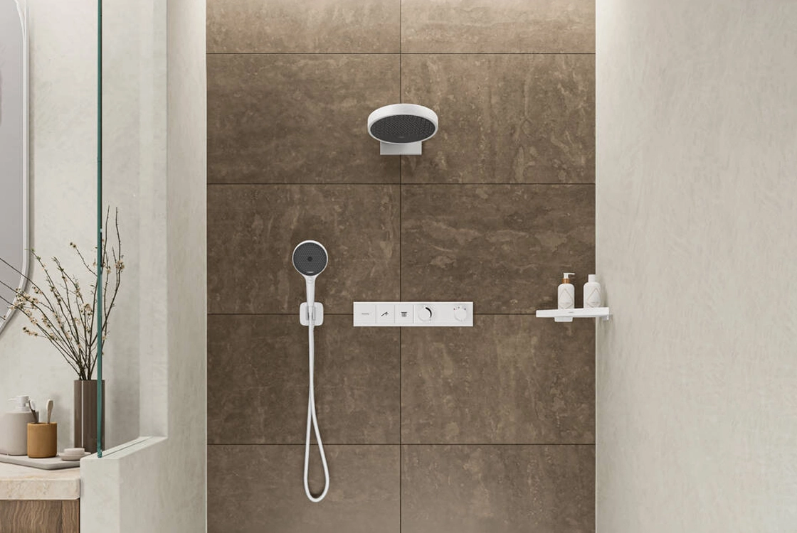 Тримач для душу Hansgrohe FIXFIT Porter E, білий матовий Фото - 1