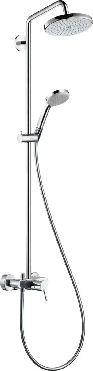 Душевая система Hansgrohe Croma 220 1jet Showerpipe со смесителем, хром (27222000)