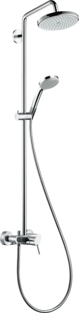 Душевая система Hansgrohe Croma 220 1jet Showerpipe со смесителем, хром (27222000)