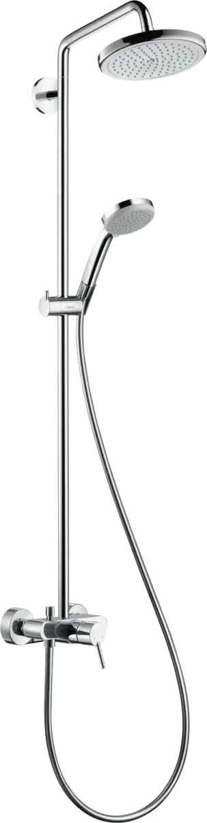 Душова система Hansgrohe Croma 220 1jet Showerpipe зі змішувачем, хром (27222000)