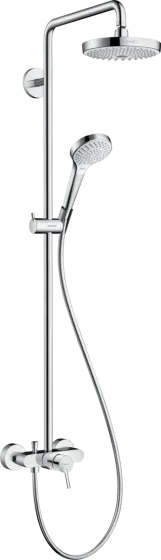 Душова система Hansgrohe Croma Select S 180 2jet із змішувачем білий/хром (27255400)