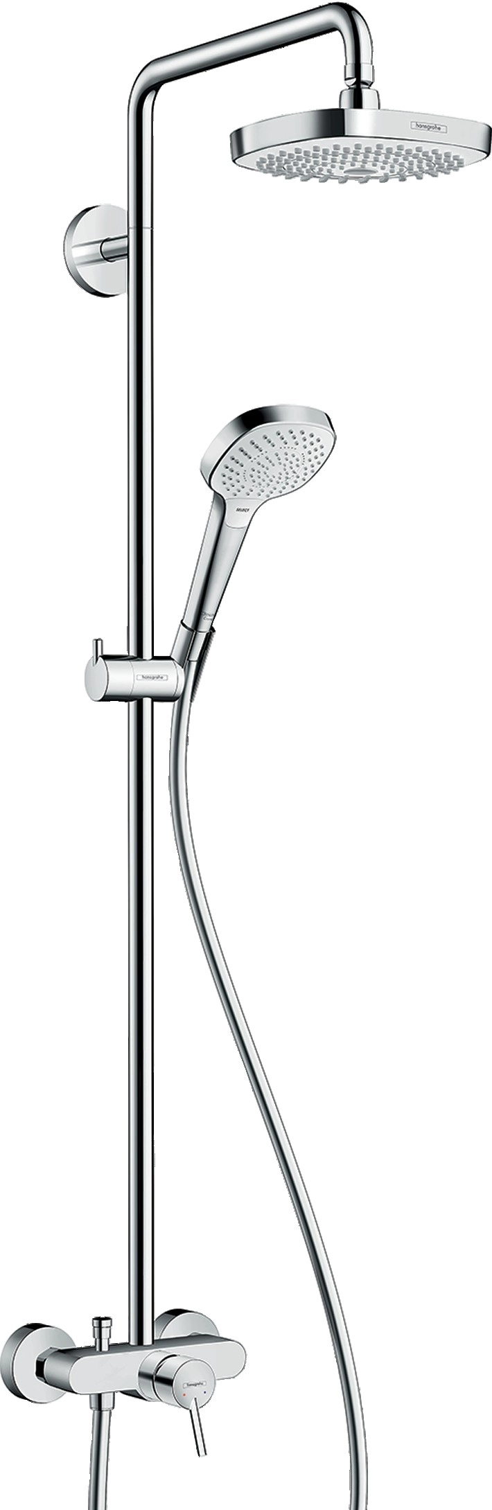 Душевая система Hansgrohe Croma Select E со смесителем 180 белый/хром (27258400)