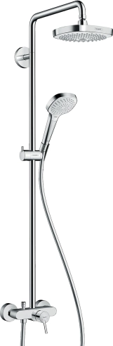 Душевая система Hansgrohe Croma Select E со смесителем 180 белый/хром (27258400)