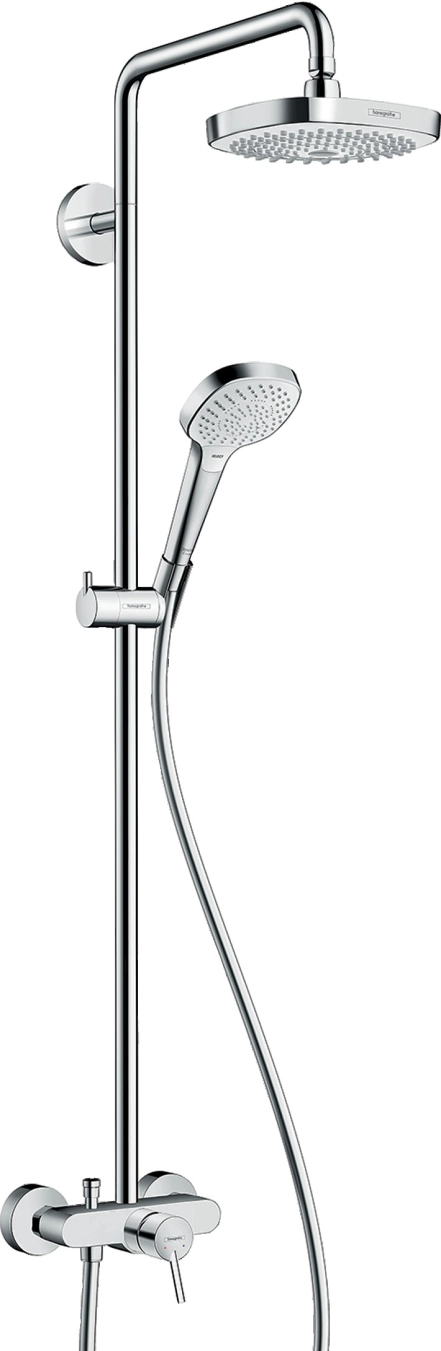 Душевая система Hansgrohe Croma Select E со смесителем 180 белый/хром (27258400)