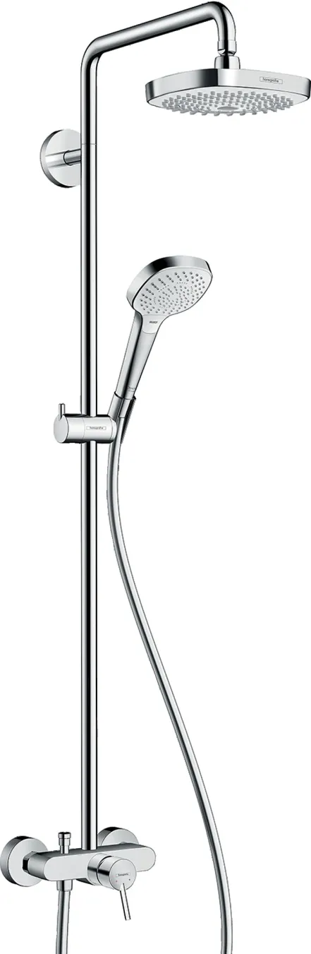 Душевая система Hansgrohe Croma Select E со смесителем 180 белый/хром (27258400)