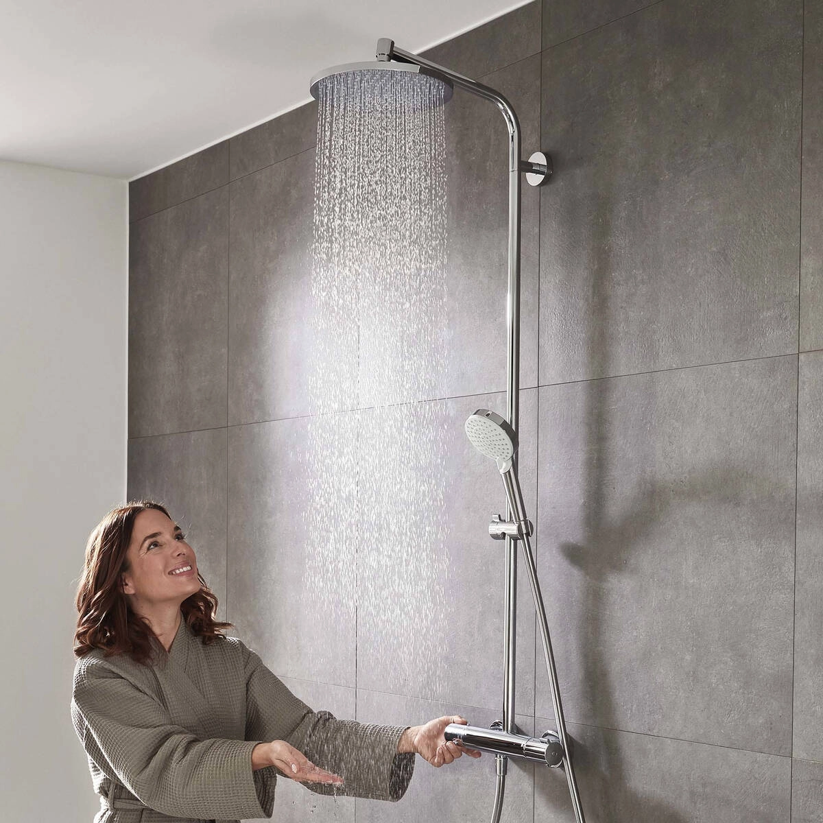 Душова система Hansgrohe з термостатом Crometta S 240 1jet Showerpipe, хром Фото - 2