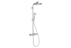 Душова система Hansgrohe з термостатом Crometta S 240 1jet Showerpipe, хром