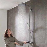 Душова система Hansgrohe з термостатом Crometta S 240 1jet Showerpipe, хром Фото - 2