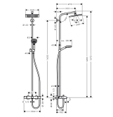 Душевая система Hansgrohe для ванны Crometta E 240 Фото - 1
