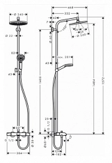 Душова система Hansgrohe для ванни Crometta S 240 Showerpipe Фото - 1
