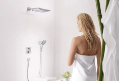 Верхній душ Hansgrohe Raindance E 360   Air 1jet  з тримачем 390 мм, хром Фото - 3