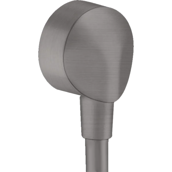 Шлангове під`єднання Hansgrohe FIXFIT E, ½’, без клапану зворотнього току води, внутрiшня частина з латунi, шлiфований чорний хром
