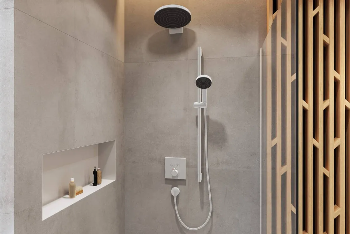 Шлангове під`єднання Hansgrohe FIXFIT E, ½’, без клапану зворотнього току води, внутрiшня частина з латунi, шлiфований чорний хром Фото - 1