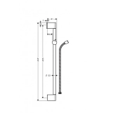 Штанга для душа Hansgrohe Unica Фото - 1