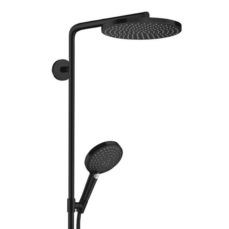 Душевая система с термостатом Hansgrohe Raindance Select S Showerpipe 240 1jet P, матовый черный Фото - 1