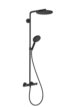 Душевая система с термостатом Hansgrohe Raindance Select S Showerpipe 240 1jet P, матовый черный