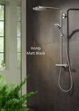 Душевая система с термостатом Hansgrohe Raindance Select S Showerpipe 240 1jet P, матовый черный Фото - 3