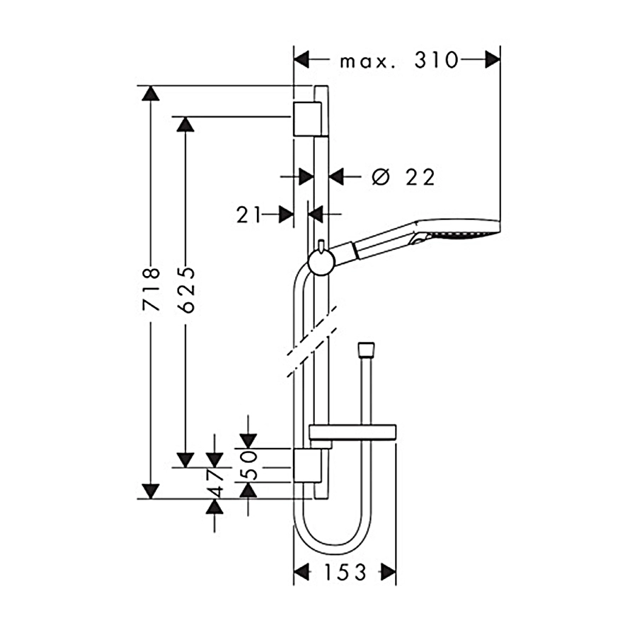 Душовий набiр Hansgrohe Raindance Select S 120 3jet P Фото - 1