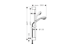 Душевой набор Hansgrohe Crometta 85 1 jet Фото - 2