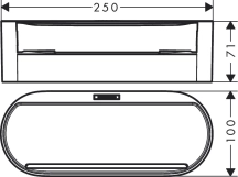 Косметична ємність Hansgrohe WALLSTORIS 27912670, чорна Фото - 2