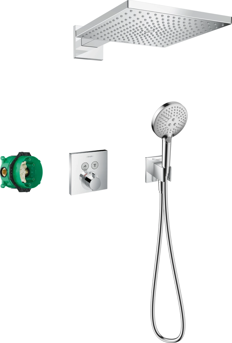 Душевая система с термостатом Hansgrohe RAINDANCE E, хром