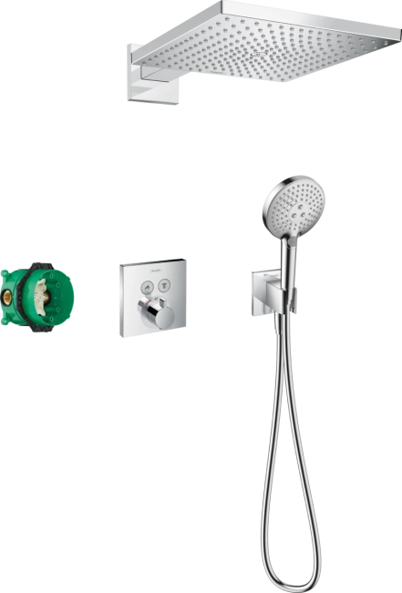 Душевая система с термостатом Hansgrohe RAINDANCE E, хром