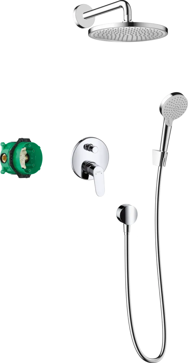 Душевой набор скрытого монтажа Hansgrohe CROMETTA S (26723000+27409000+26330400+31945000+01800180+28331000+27456000+28272000), хром