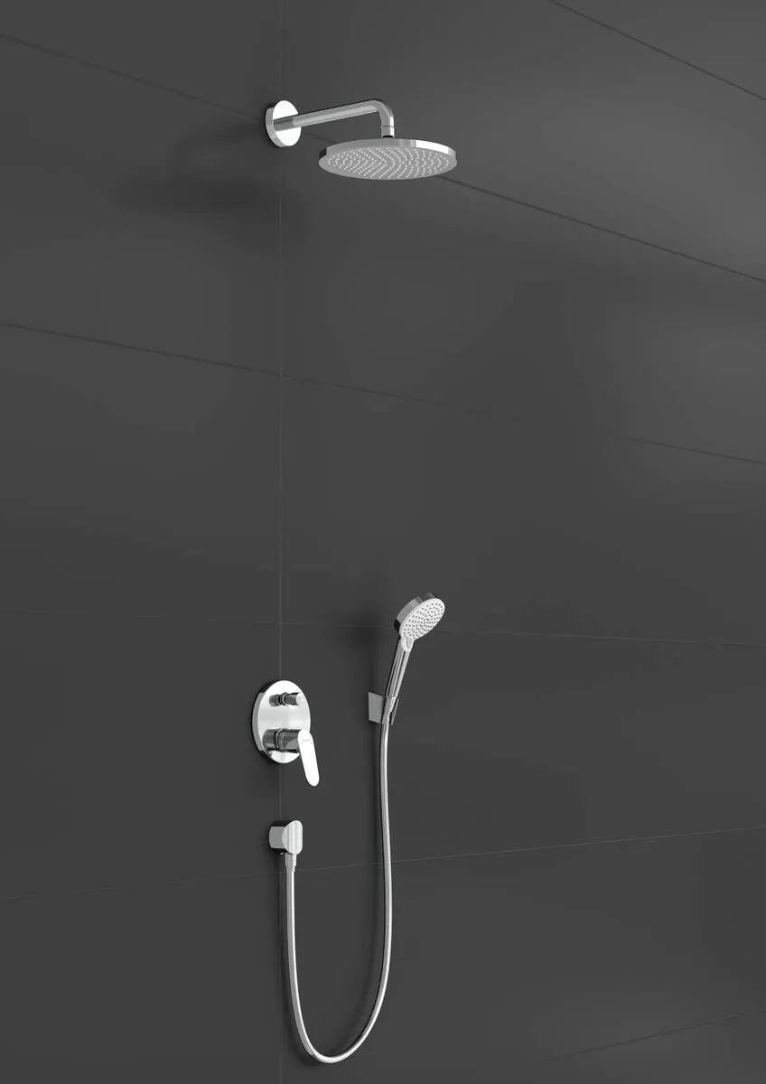 Душевой набор скрытого монтажа Hansgrohe CROMETTA S (26723000+27409000+26330400+31945000+01800180+28331000+27456000+28272000), хром Фото - 1