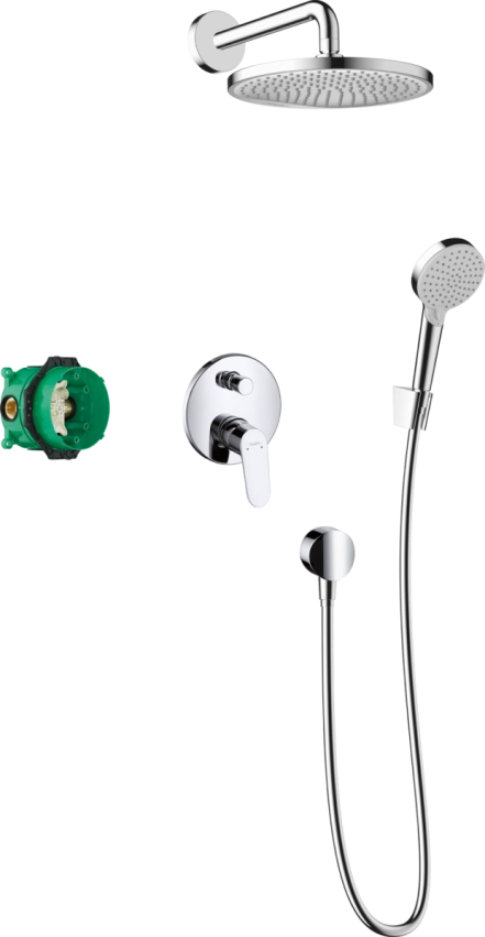 Душовий набір прихованого монтажу Hansgrohe CROMETTA S  (26723000+27409000+26330400+31945000+01800180+28331000+27456000+28272000), хром