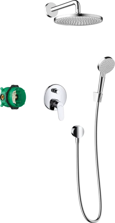 Душевой набор скрытого монтажа Hansgrohe CROMETTA S (26723000+27409000+26330400+31945000+01800180+28331000+27456000+28272000), хром