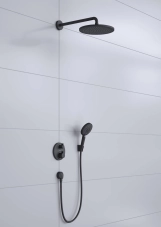 Душова система Hansgrohe Croma 280 Ecostat S з термостатом 27961670 чорний матовий Фото - 1