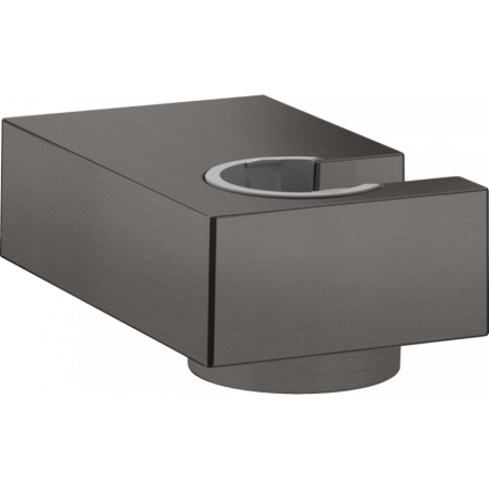 Душовий тримач Hansgrohe Porter E, шлiфований чорний/хром
