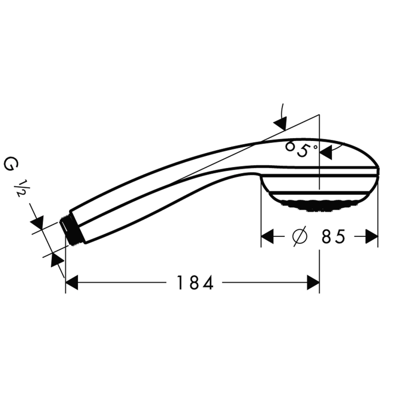 Ручний душ Hansgrohe Crometta 85 1jet Фото - 1