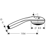 Ручний душ Hansgrohe Crometta 85 1jet Фото - 1