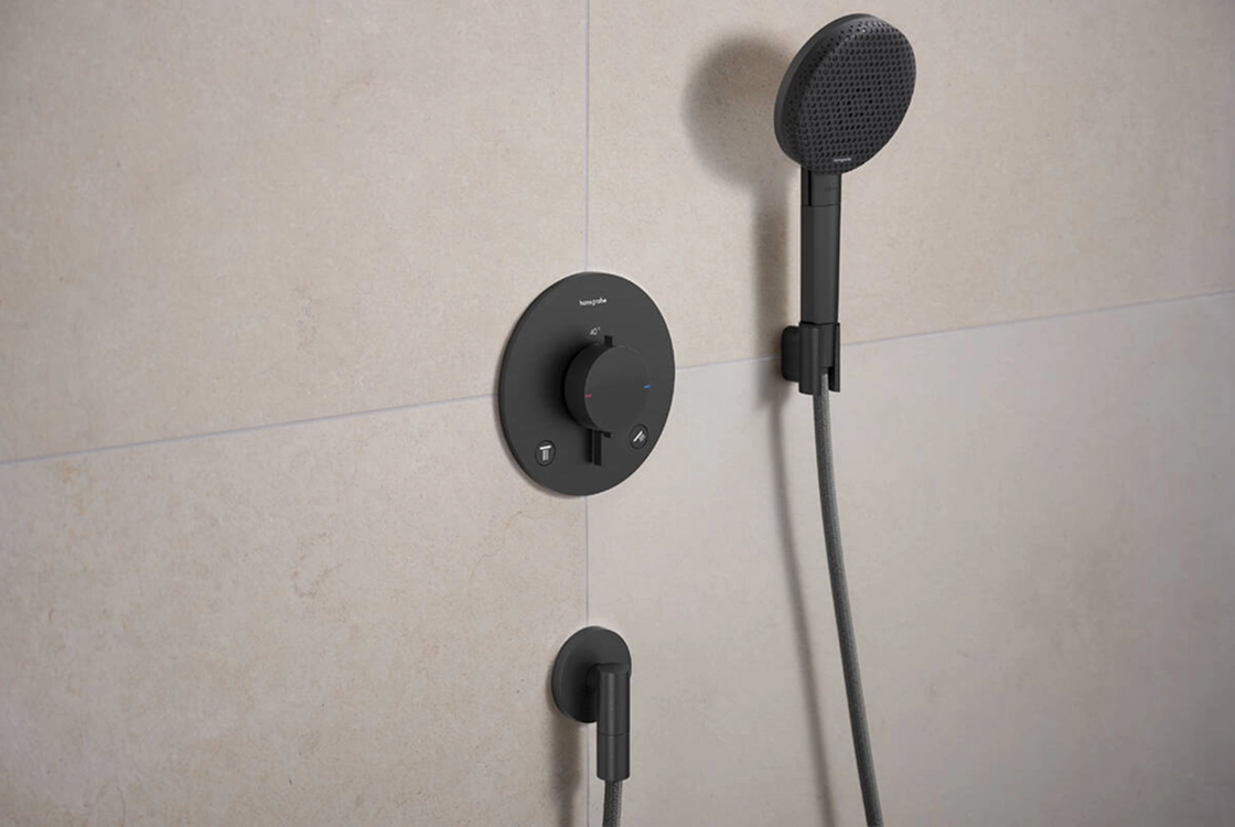 Шлангове з`єднання Hansgrohe FIXFIT FINE S, шліфованний чорний хром Фото - 1
