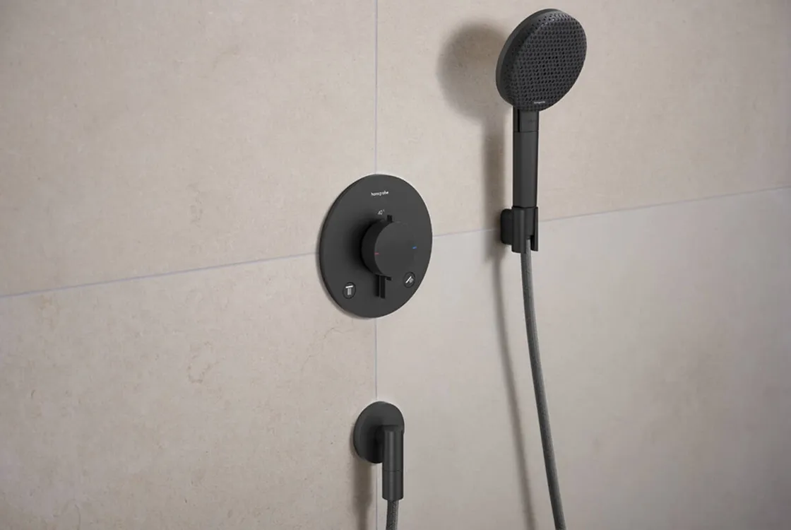Шланговое соединение Hansgrohe FIXFIT FINE S, шлифованный черный хром Фото - 1