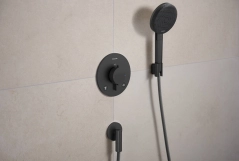 Шлангове з`єднання Hansgrohe FIXFIT FINE S, шліфованний чорний хром Фото - 1