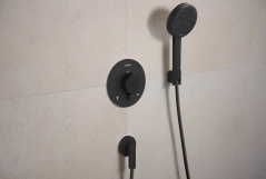 Шлангове з`єднання Hansgrohe FIXFIT FINE S,  чорний матовий Фото - 1