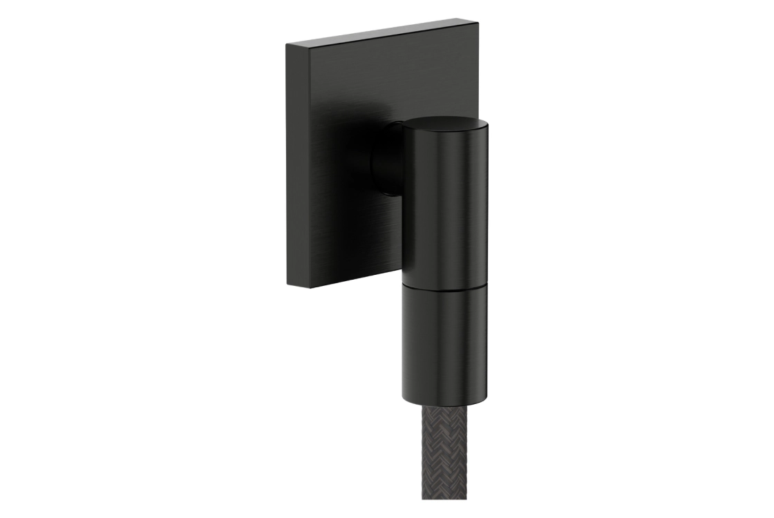 Шлангове з`єднання Hansgrohe FIXFIT FINE E, шліфованний чорний хром