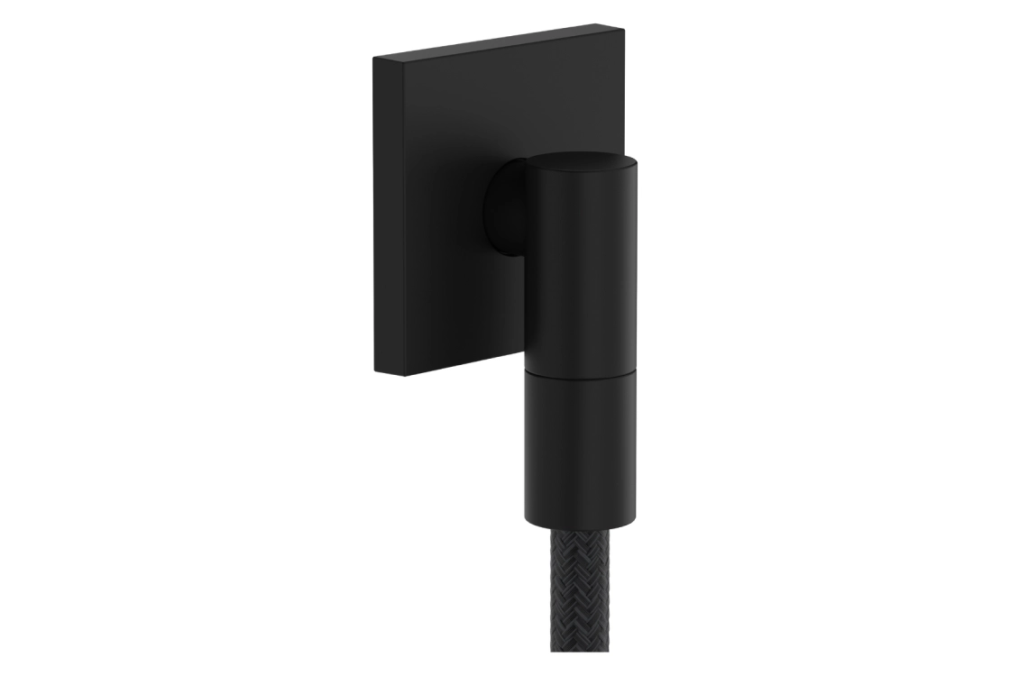 Шланговое соединение Hansgrohe FIXFIT FINE E, черный матовый